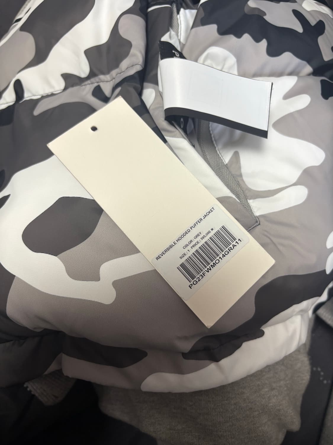 프로젝트GR 리버시블 푸퍼 자켓 그레이 1사이즈 상품이미지5