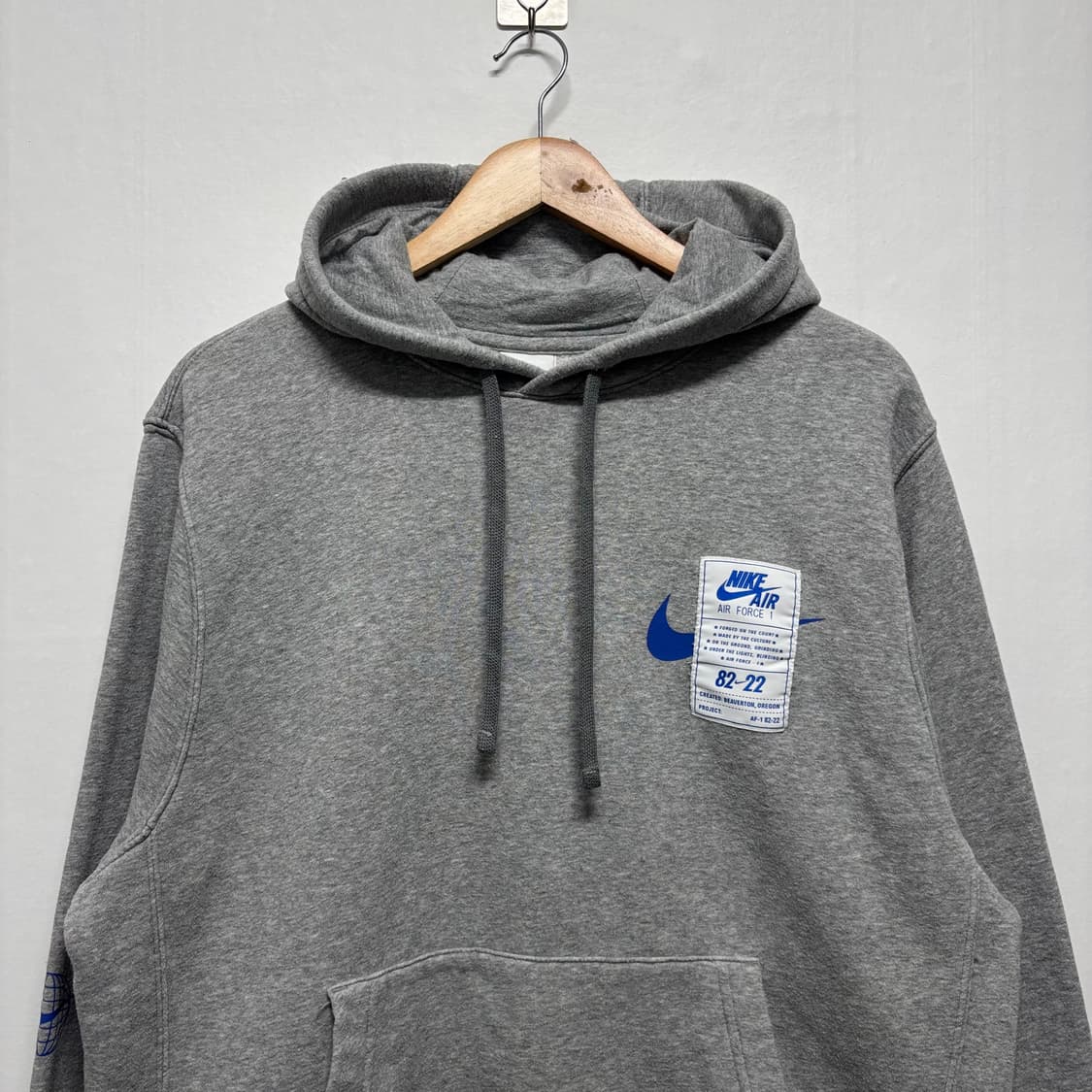 나이키 에어포스1 그레이 후드티 상품이미지2