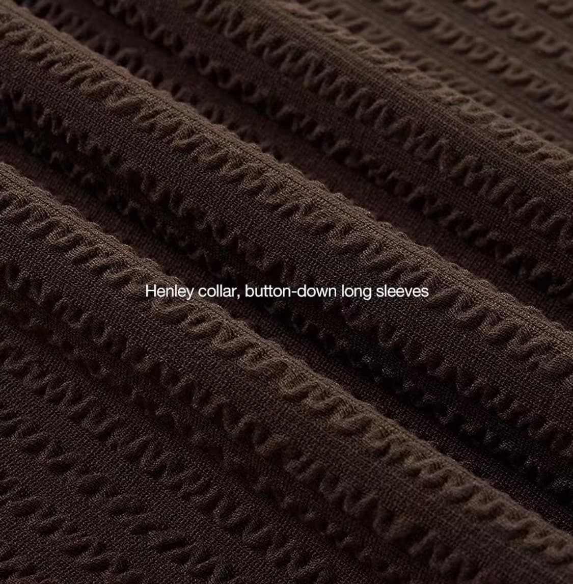 ️️️♦️ Wrinkle pleats / 링클 플리츠 헨리넥 긴팔 티셔츠 상품이미지6