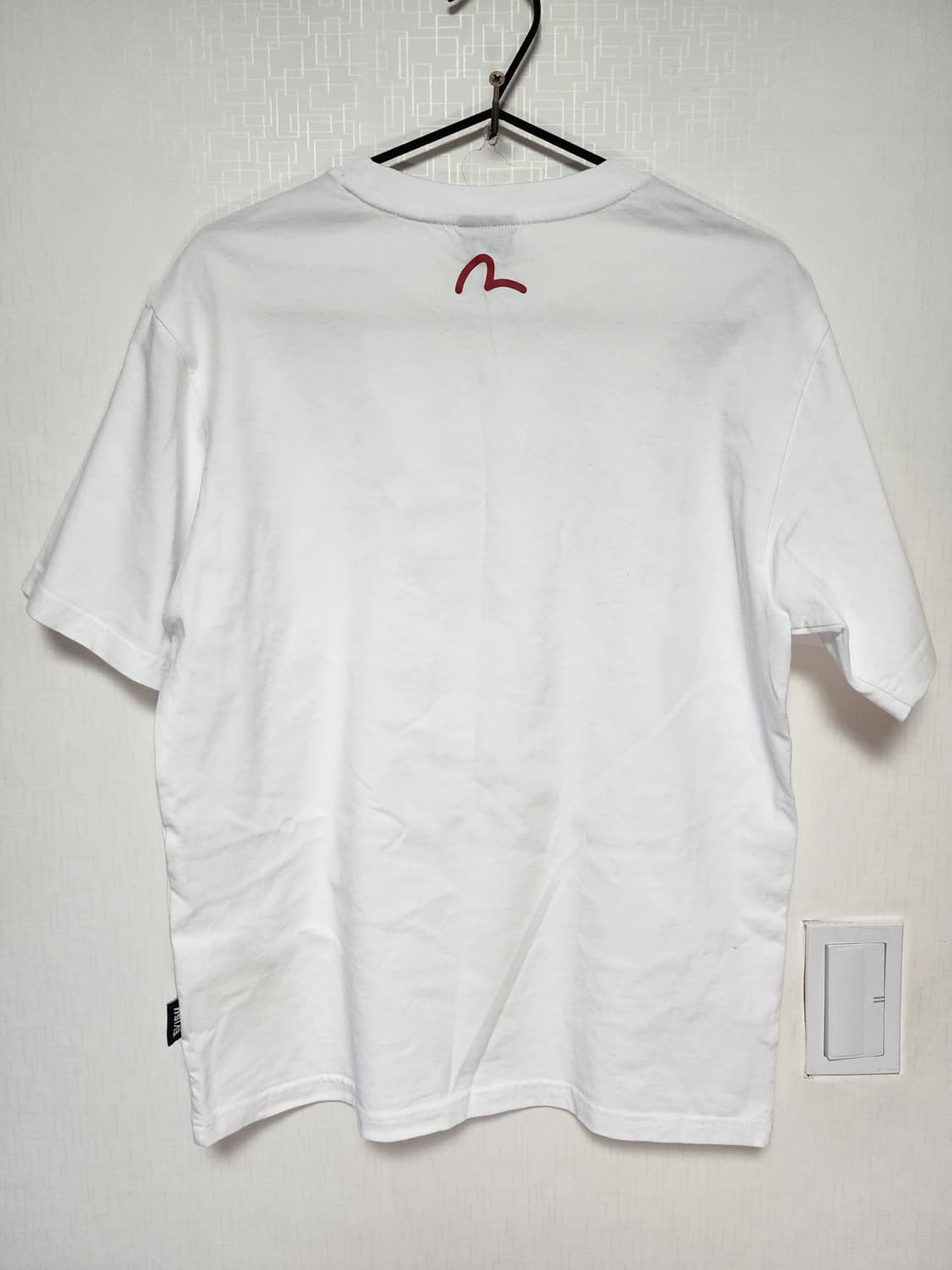 에비수 공용 패턴 타이거 브릭 루즈핏 반팔티 상품이미지2