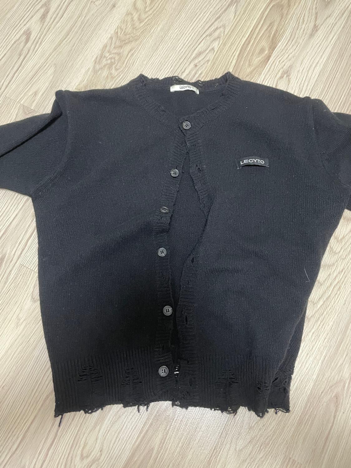 레씨토 가디건 블랙 상품이미지2