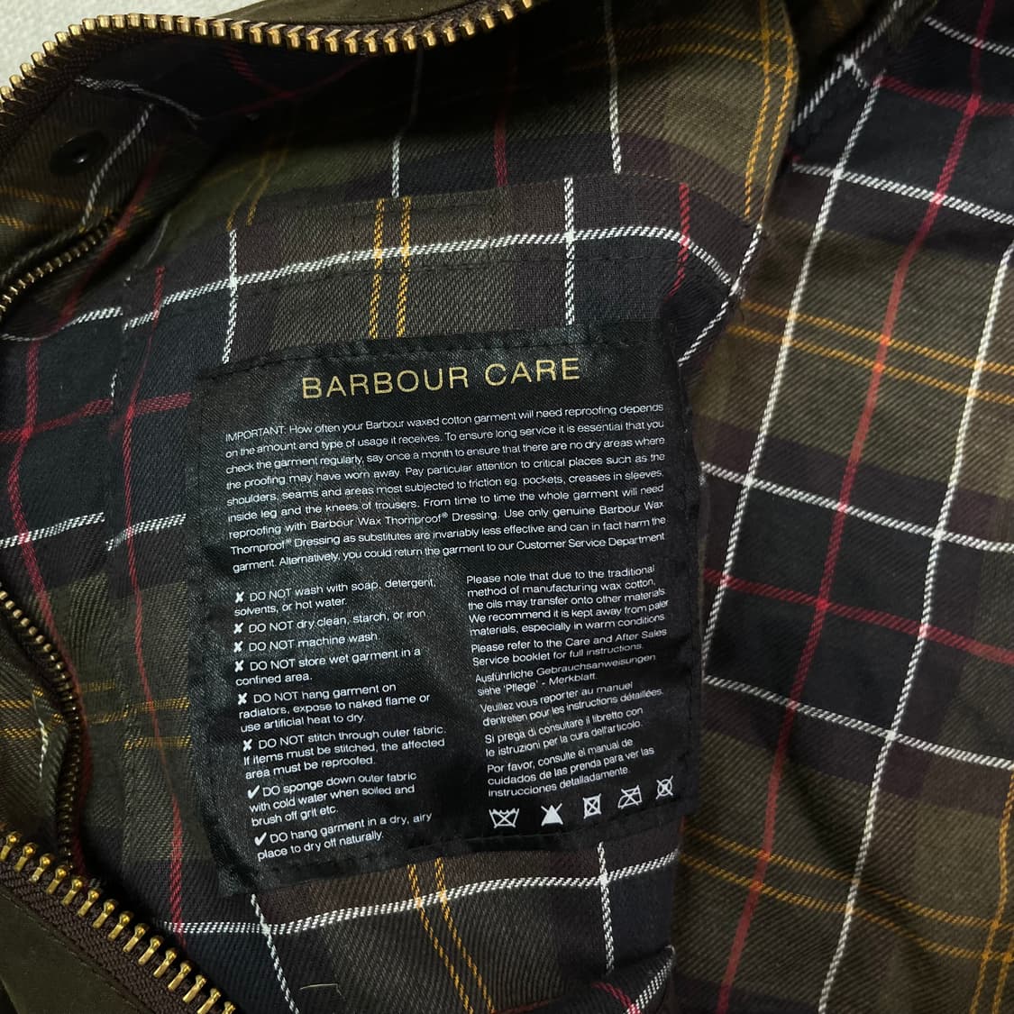 95 바버 비데일 왁스 자켓 상품이미지5