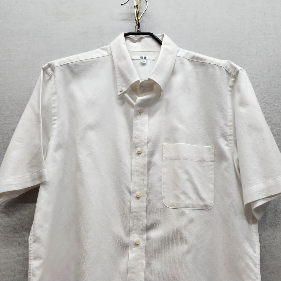 유니클로 원포켓 옥스포드 반팔셔츠 L(M~L) 상품이미지2