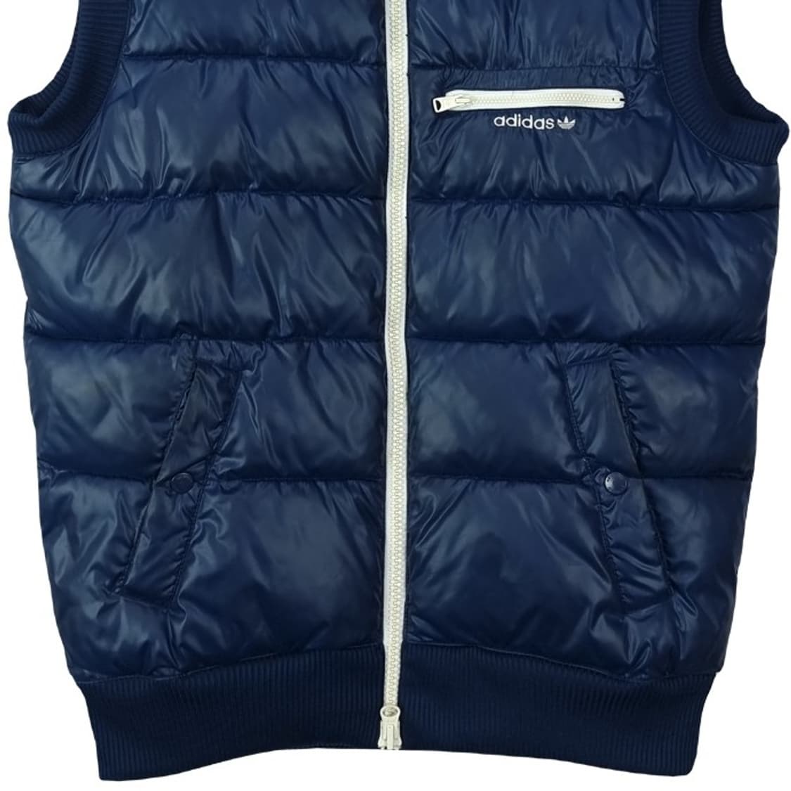 [아디다스] 투웨이 지퍼 패딩 베스트 조끼 네이비 M19090 상품이미지5