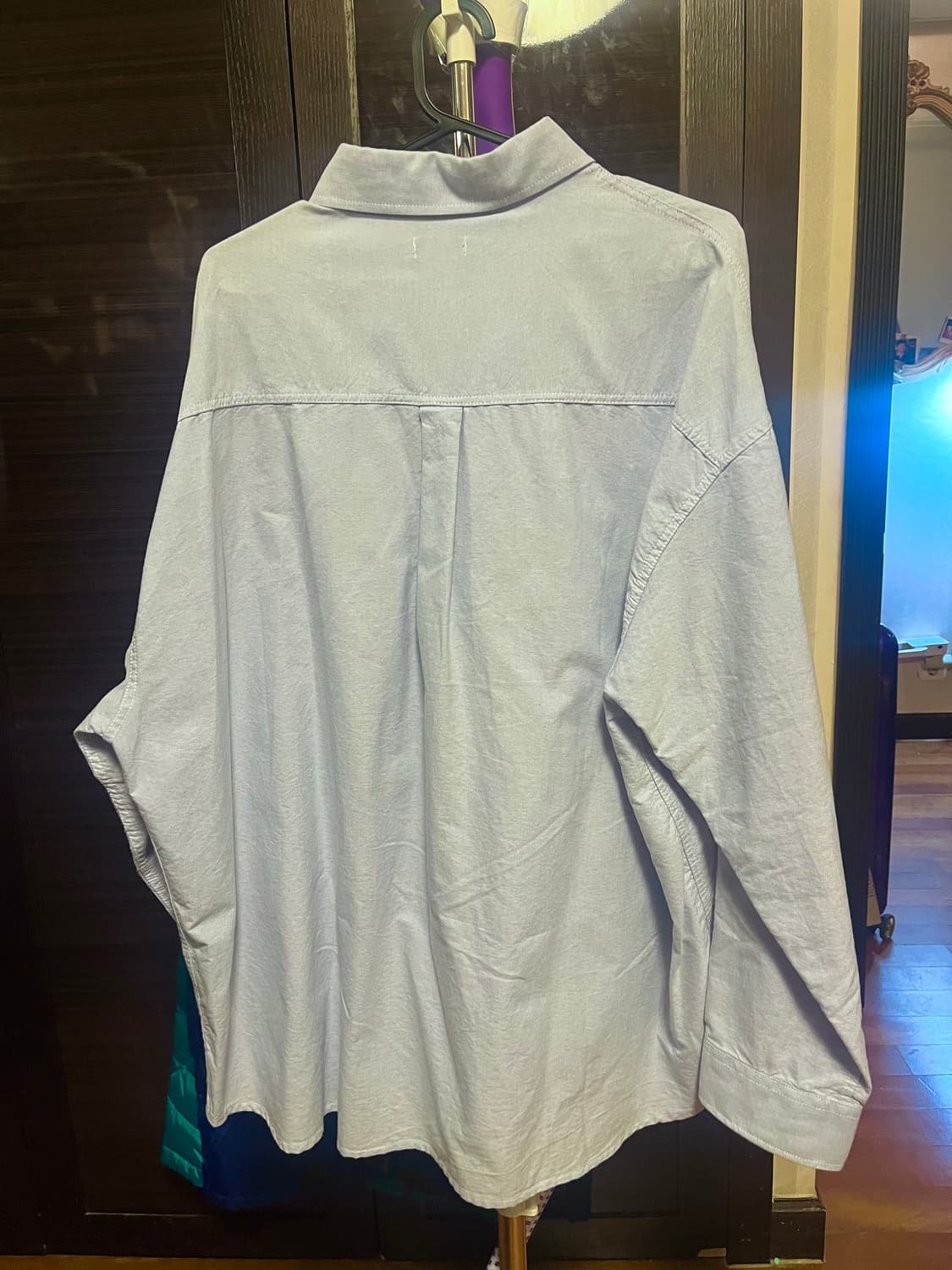 [남녀공용S]테이크이지 오버핏 셔츠 스카이블루 상품이미지2