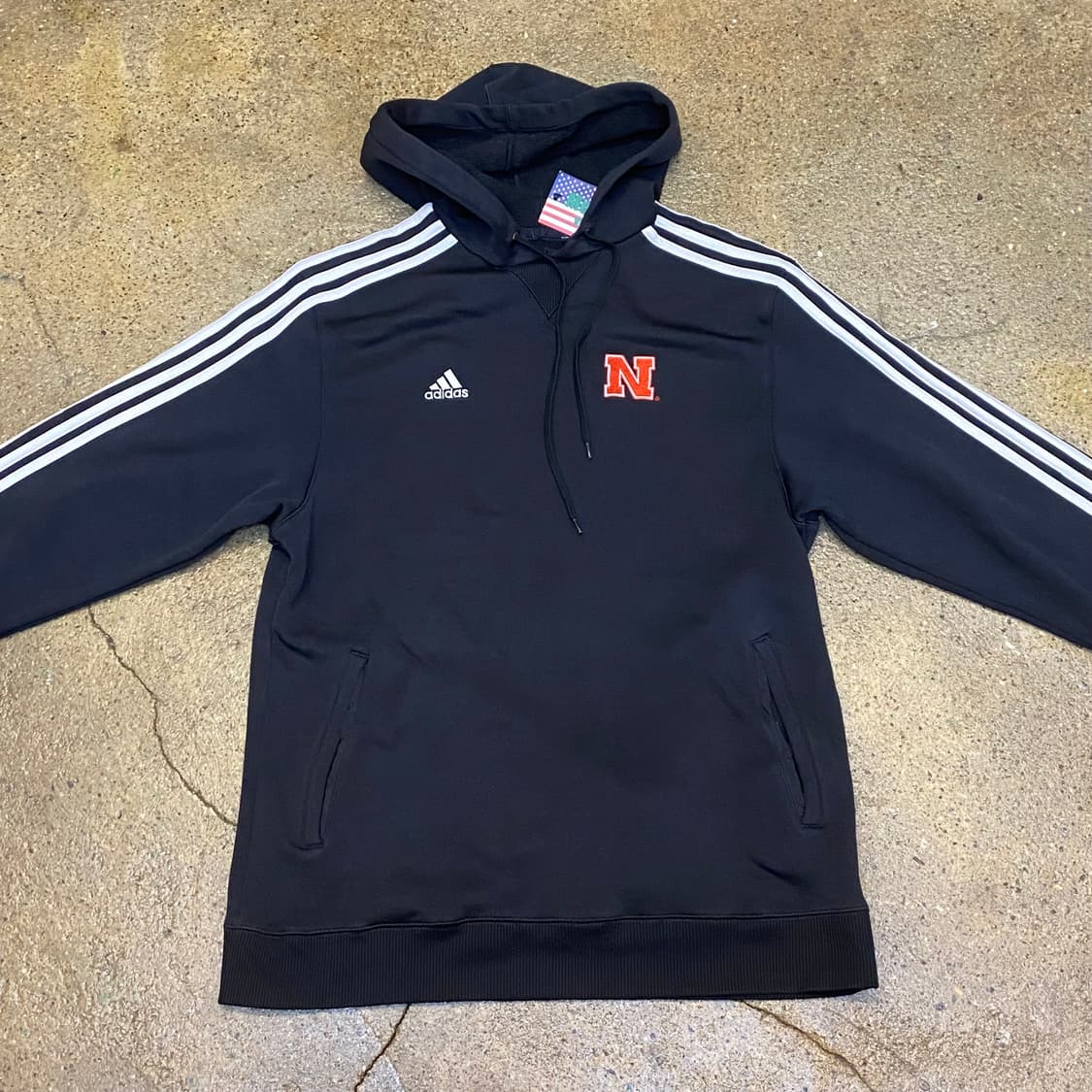 USA 빈티지 검정 아디다스 후드 상품이미지5