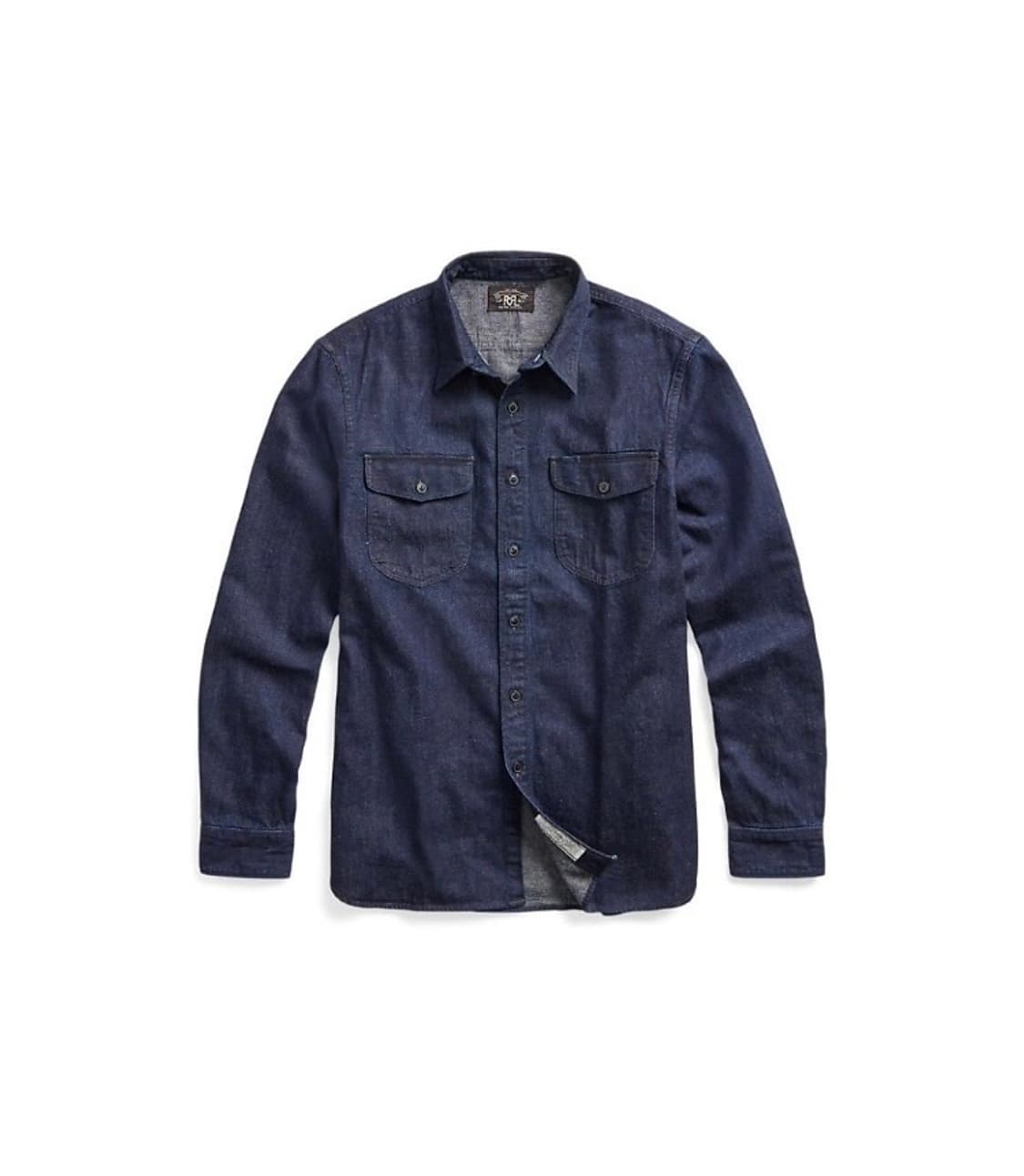 Rrl 인디고 코튼 린넨 데님 워크 셔츠 s 상품이미지1