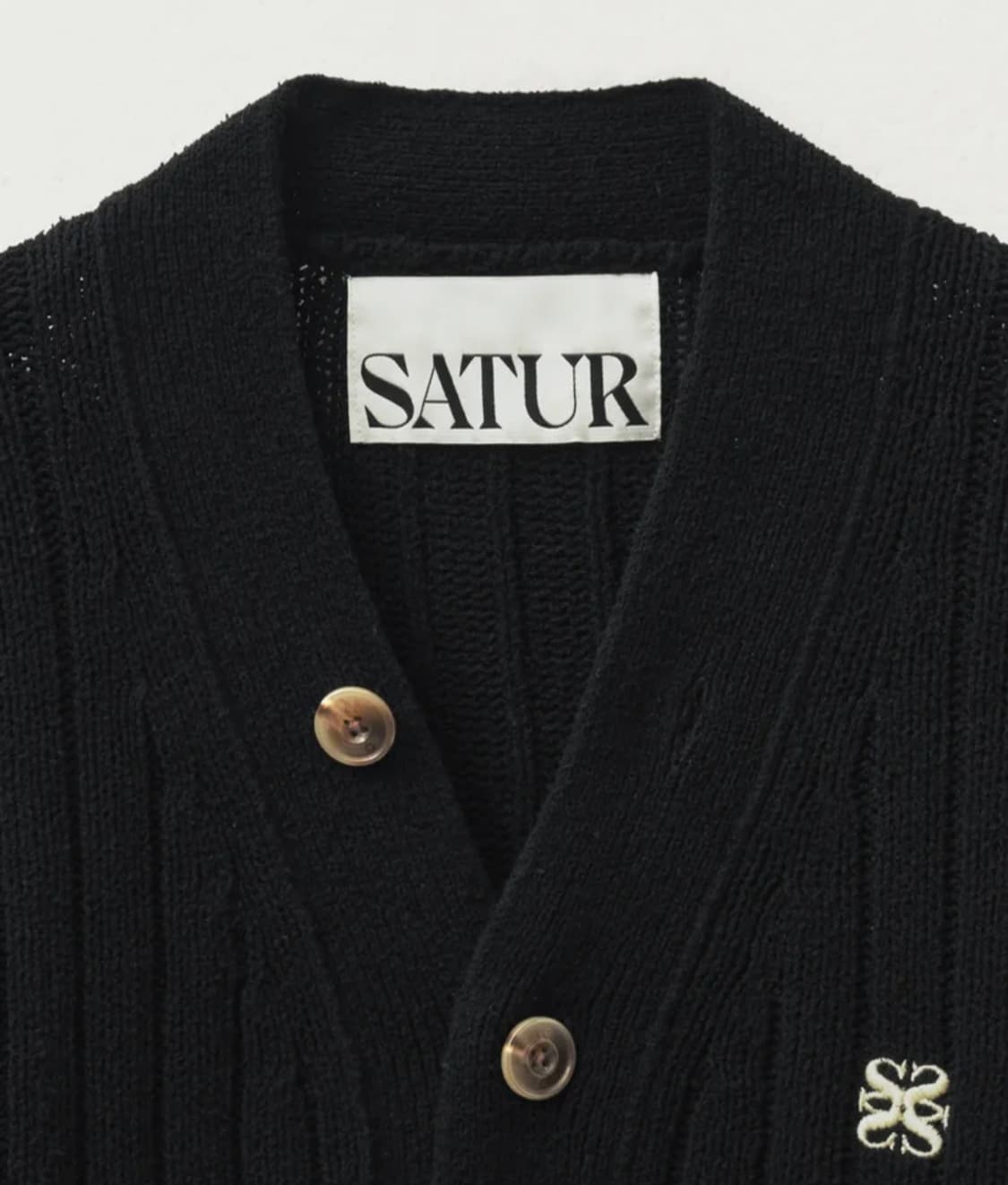 세터 파로 부클 가디건 블랙 L 상품이미지2