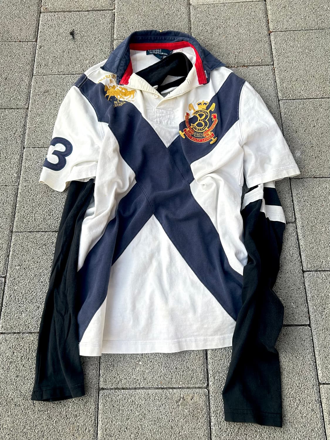 *rare* 2000s 폴로 치프키프 빅포니 카라 반팔티 상품이미지1