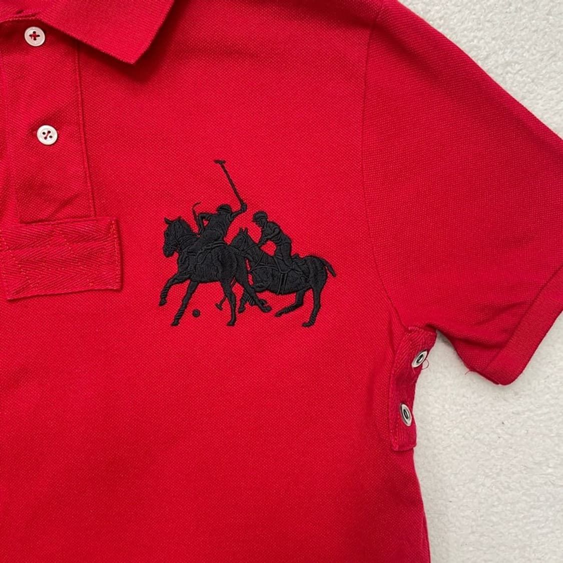 POLO RALPH LAUREN 럭비 반팔티셔츠 레드 S 상품이미지2