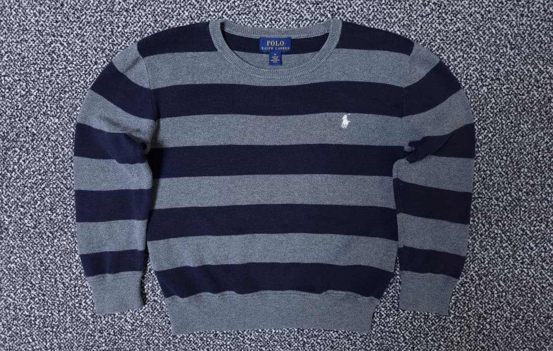 [무료배송][120]폴로 키즈 스트라이프 니트 상품이미지1