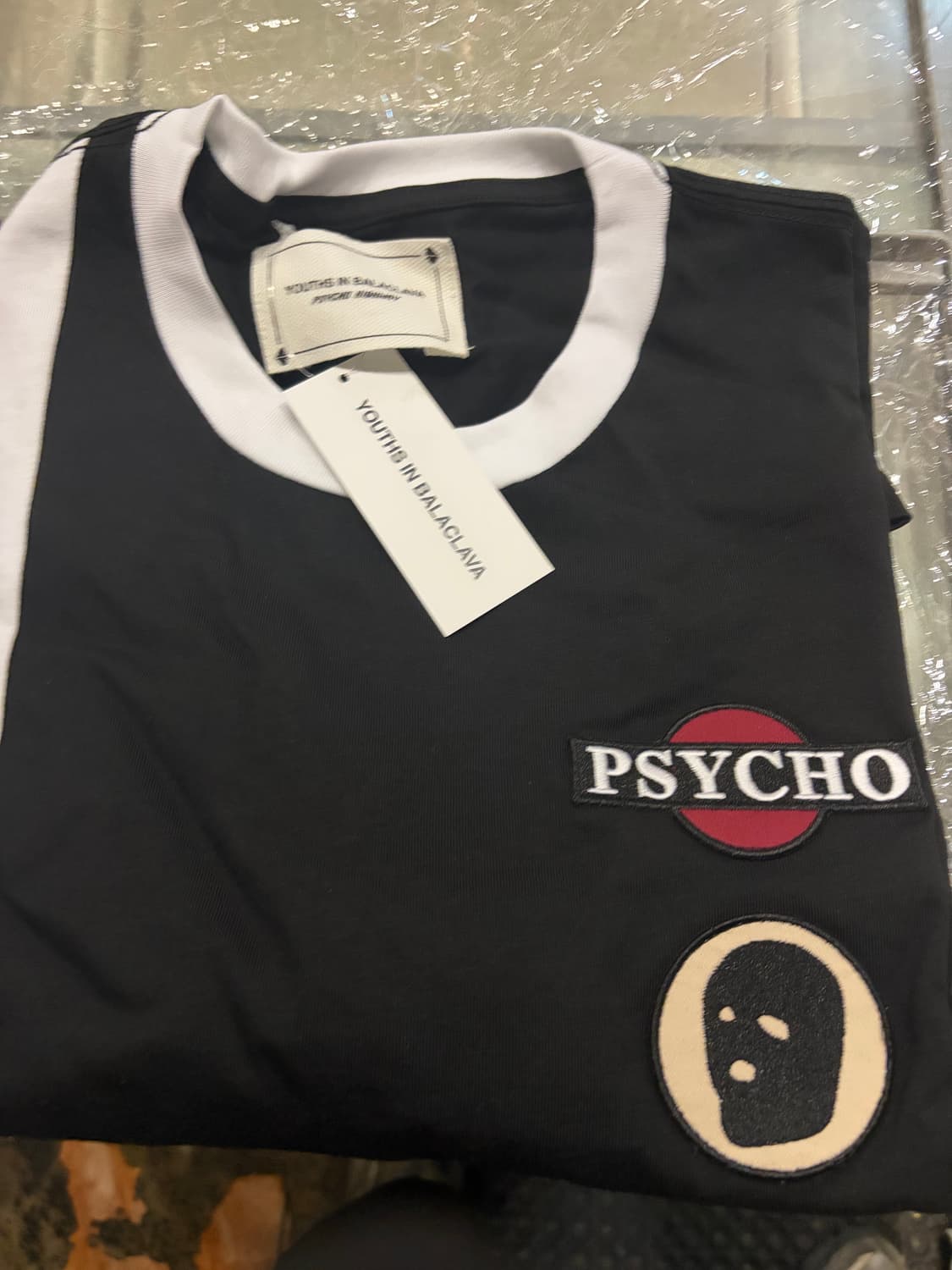  유스 인 바라클라바 레이서 링거 반팔티셔츠 XL  상품이미지6