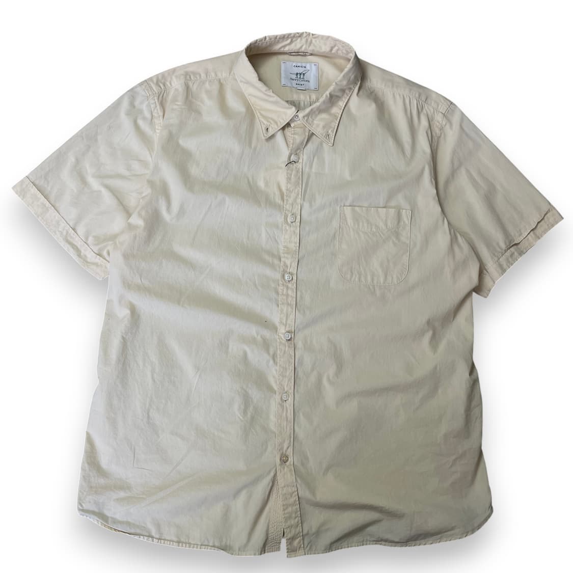 헨리코튼 연노랑 코튼 반팔셔츠 115 상품이미지1