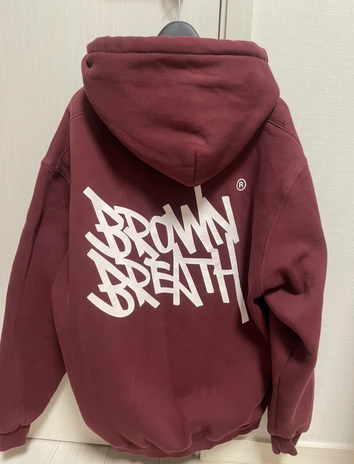브라운브레스 버건디 후드티 s 상품이미지1