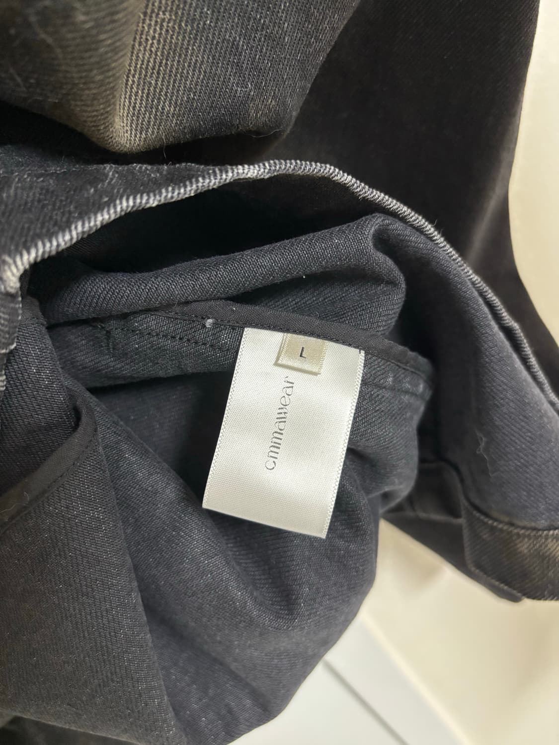 Cmmawear 사선 데님 자켓  상품이미지5