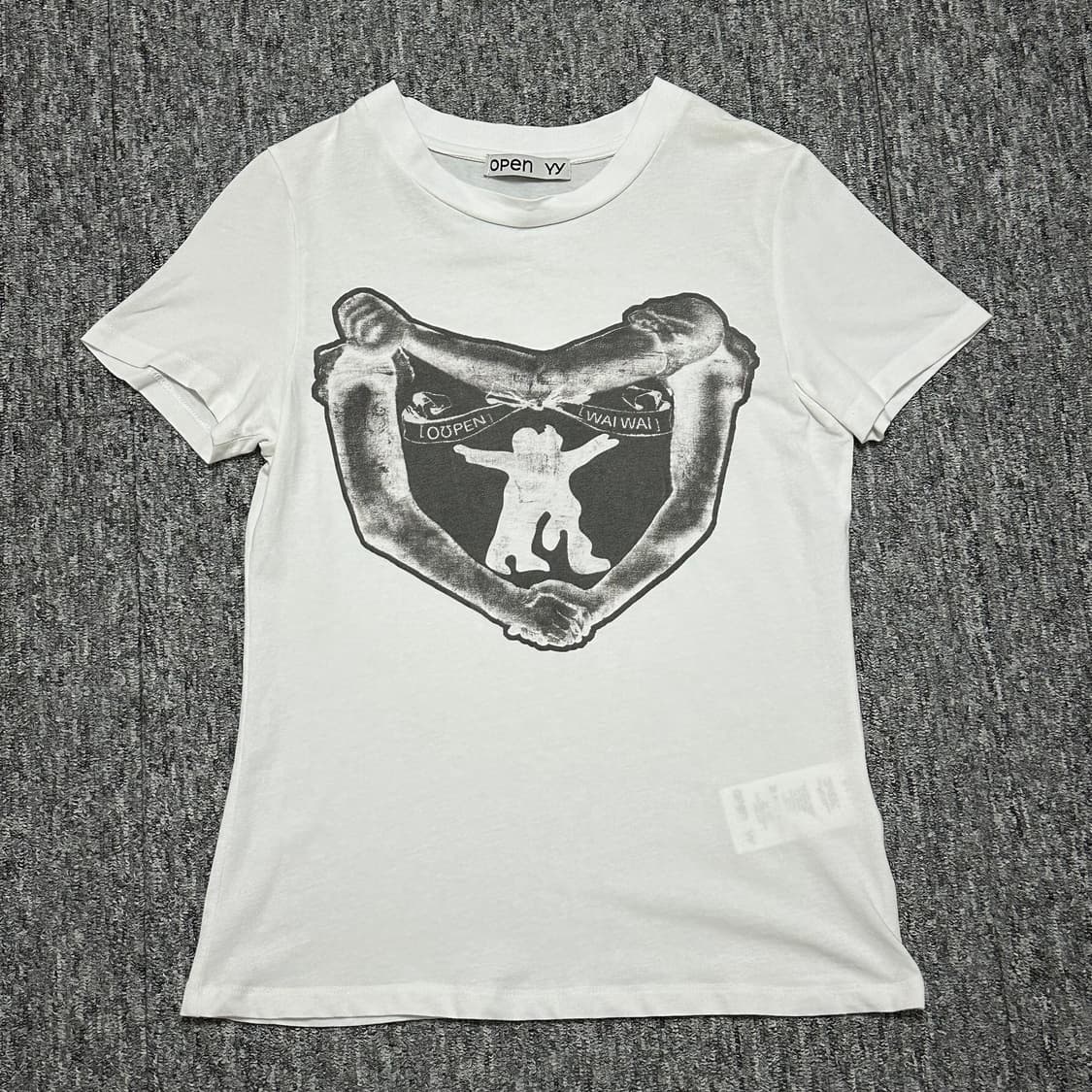 Open yy 오픈와이와이 반팔 티셔츠 허그 앤 하트 hug&heart 상품이미지3