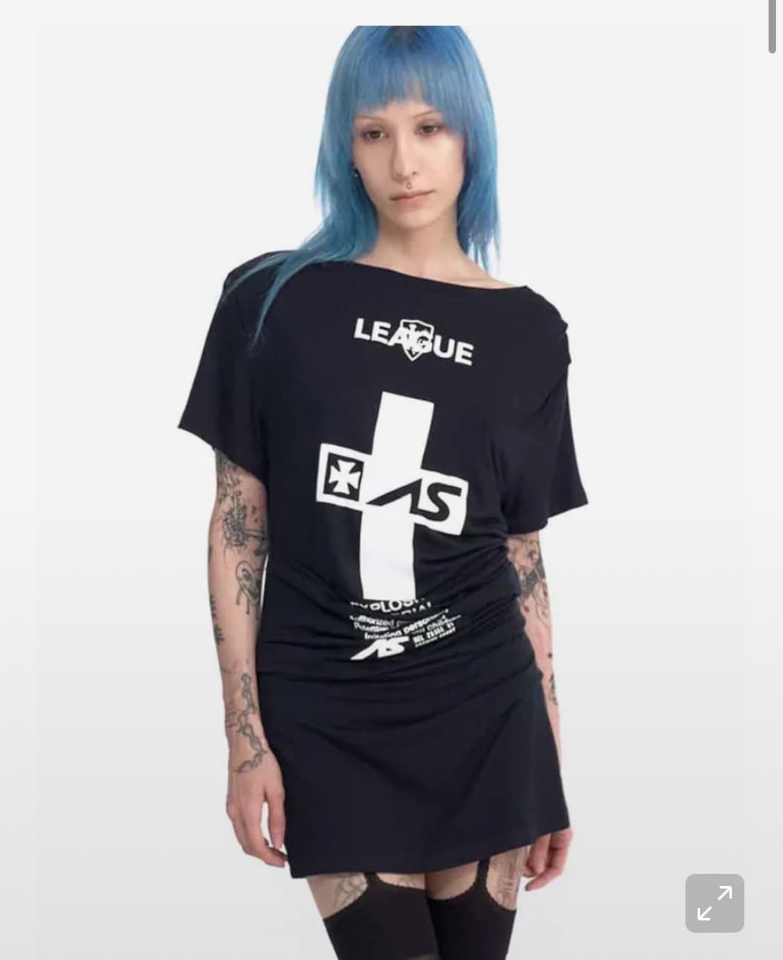 CRUCIA TEE DRESS (BLACK) 상품이미지1