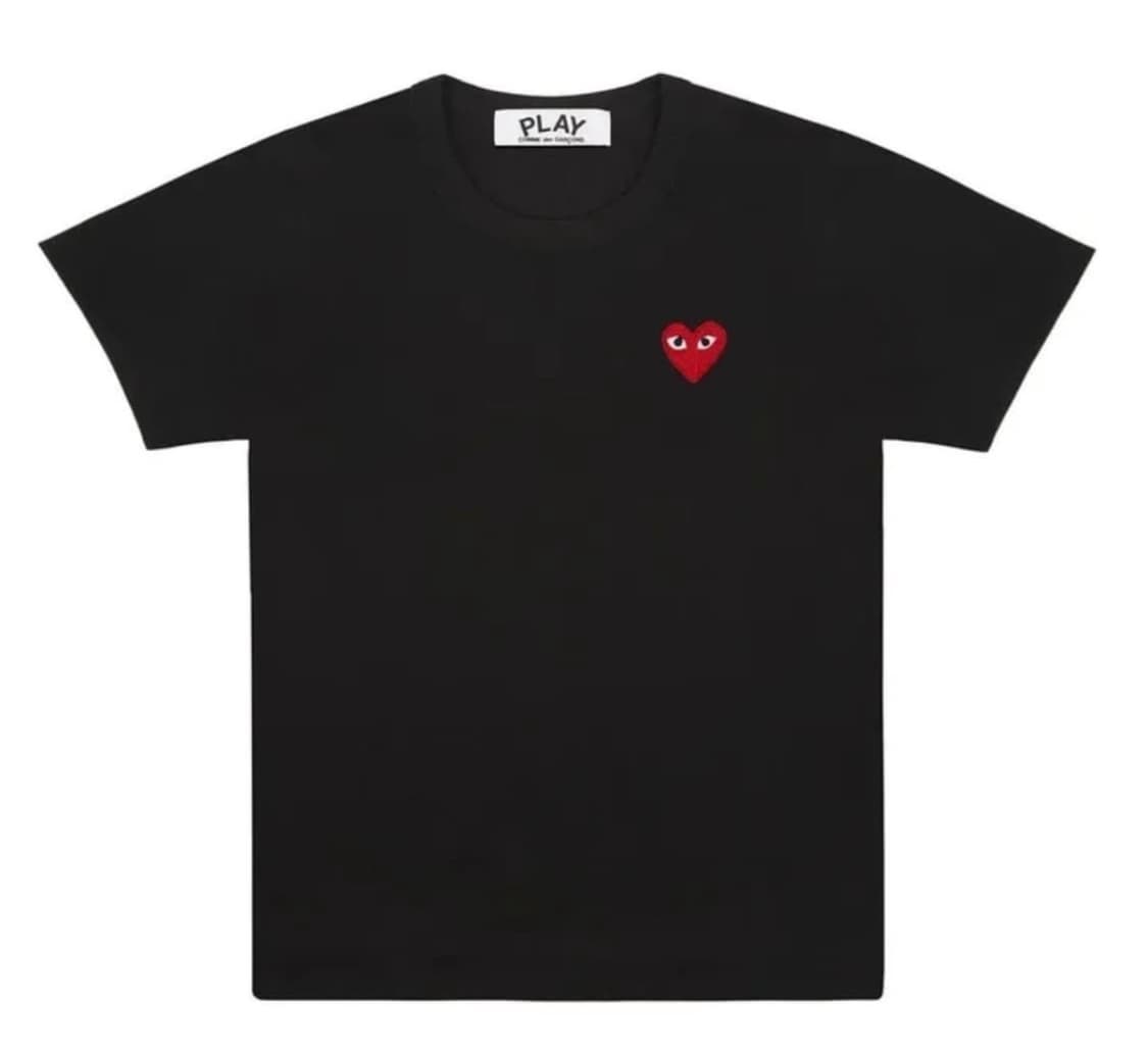 꼼데가르송 레드 하트 티셔츠 상품이미지1