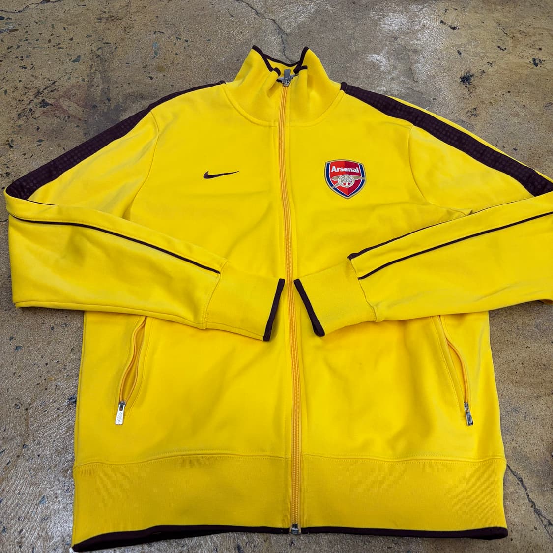 나이키 아스날 옐로우 브라운 져지 트랙탑 상품이미지2