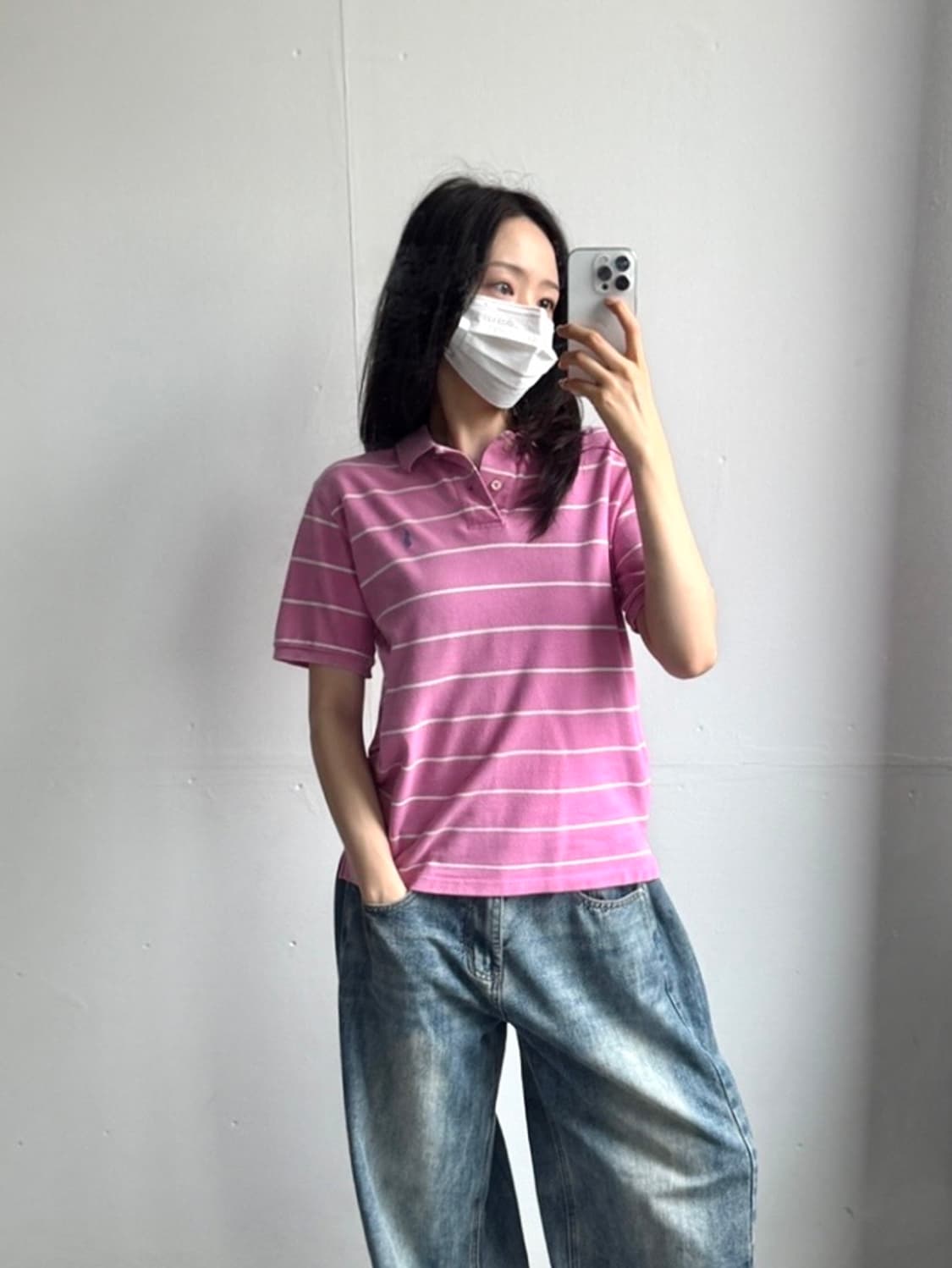 폴로랄프로렌 스트라이프 카라 반팔티셔츠 상품이미지2