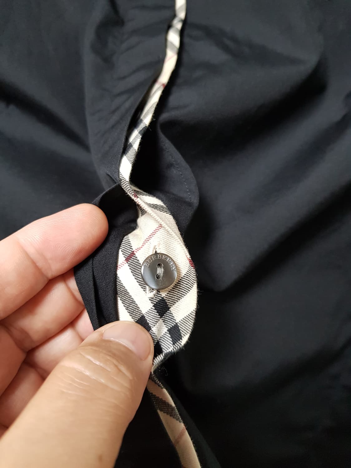 [M/55~66/정품] 버버리런던 블랙 히든체크 여성셔츠 상품이미지5
