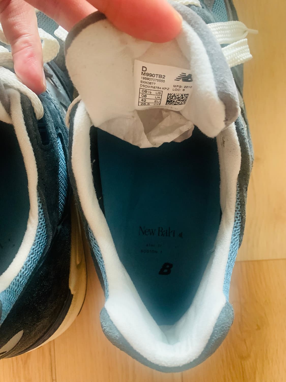 [265] 뉴발란스 990v2 메이드 인 USA 네이비 캐슬락 상품이미지10