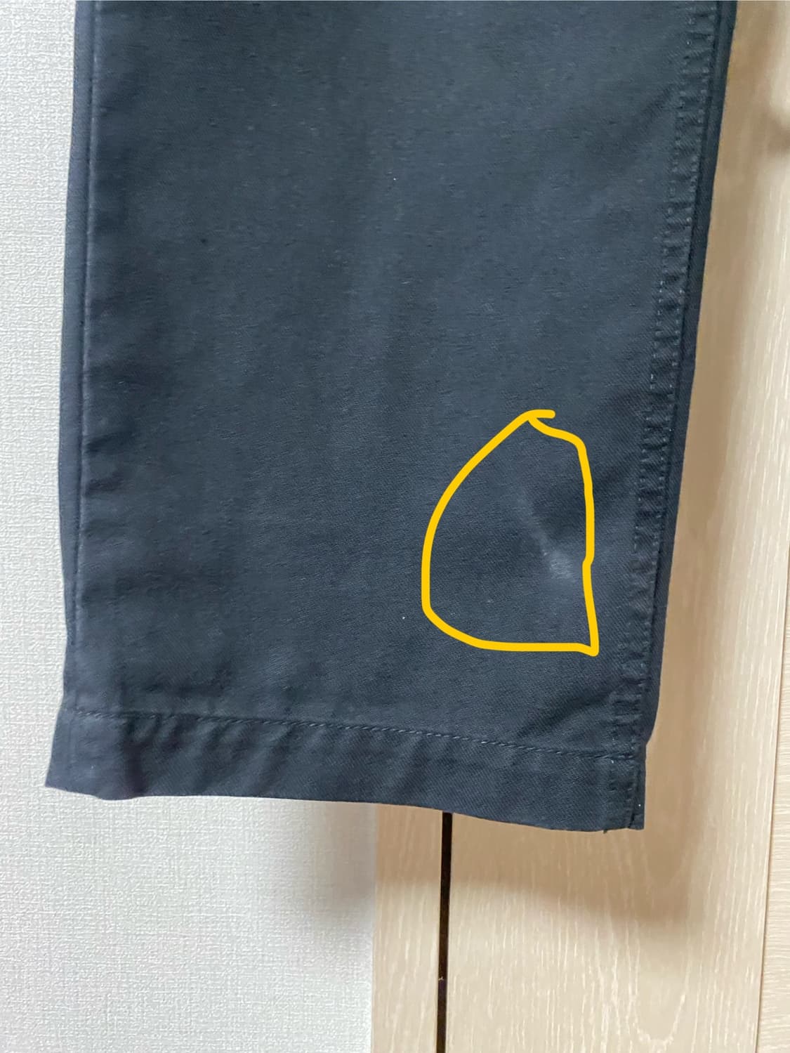 꼼데가르송 옴므 듀스 코튼 트라우저 블랙 XL 상품이미지5