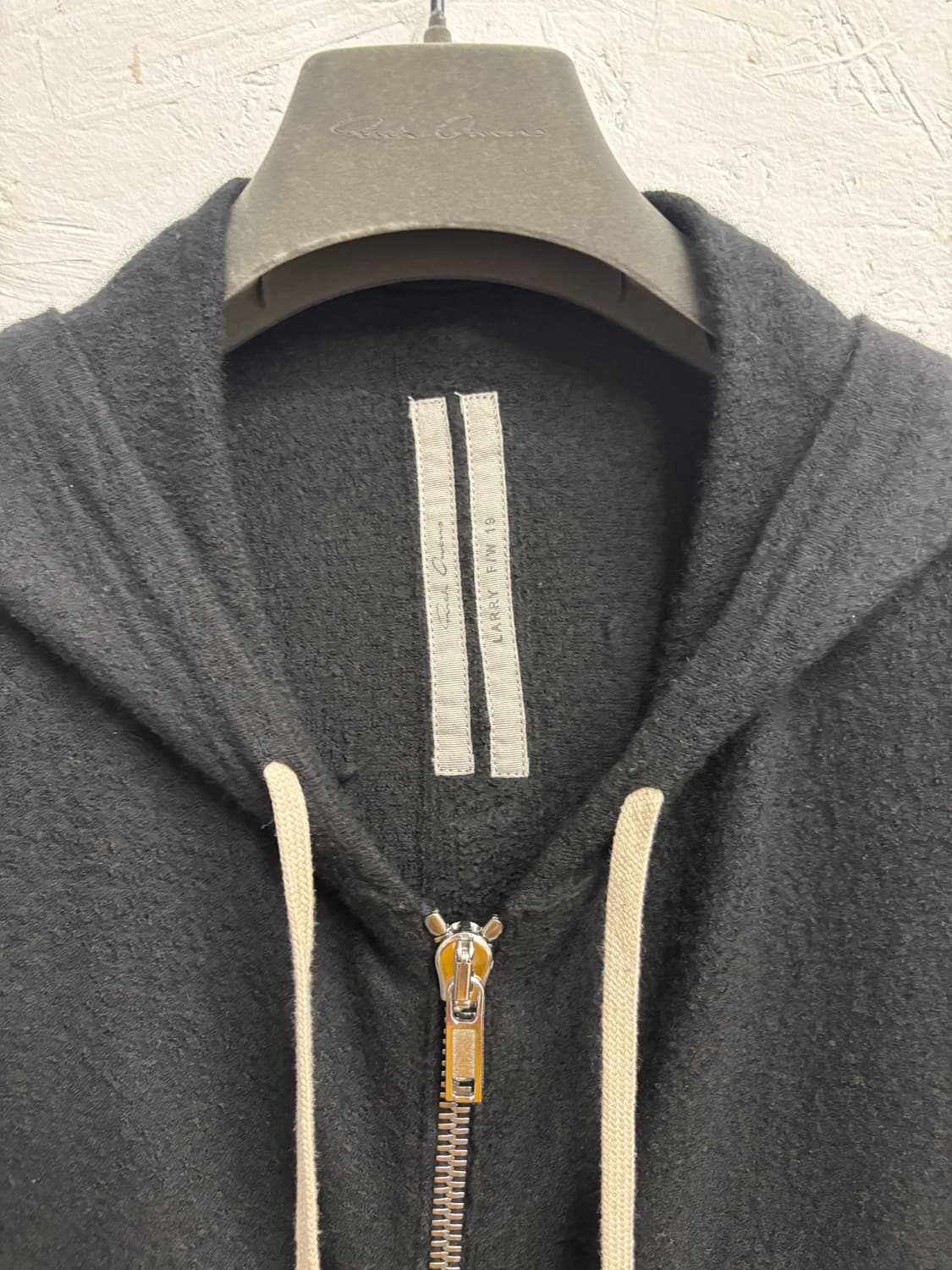 릭오웬스 캐시미어 100 후드집업 larry fw 19 상품이미지3