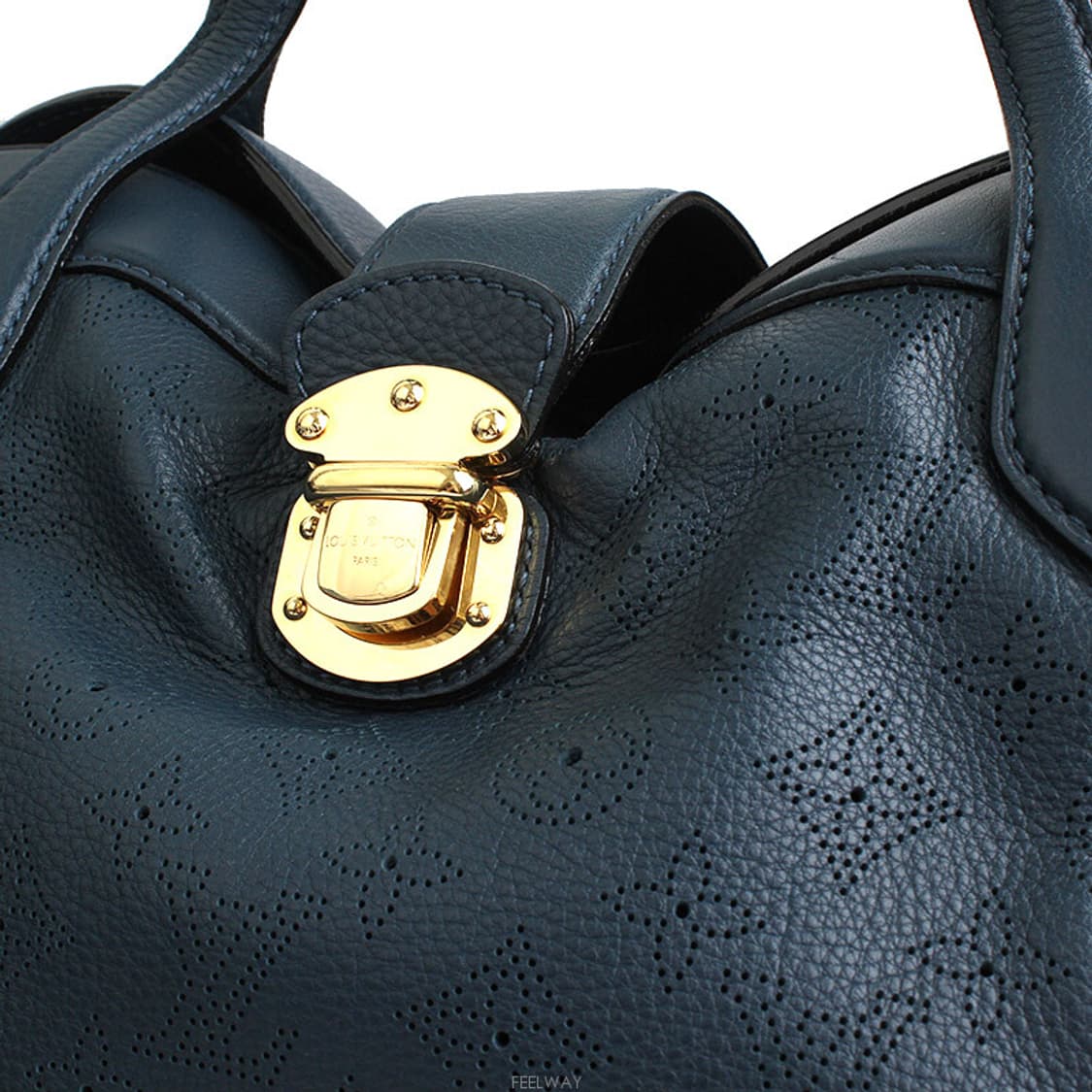 루이비통 마히나 금장 틸블루 토트백 상품이미지6