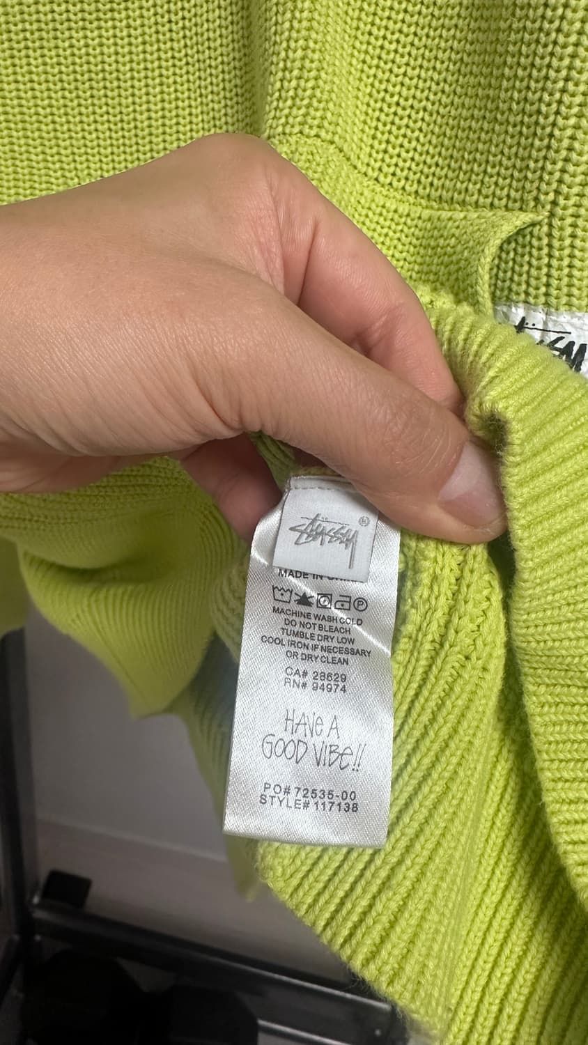 정품 스투시 코튼 니트 후드 판매합니다 상품이미지6