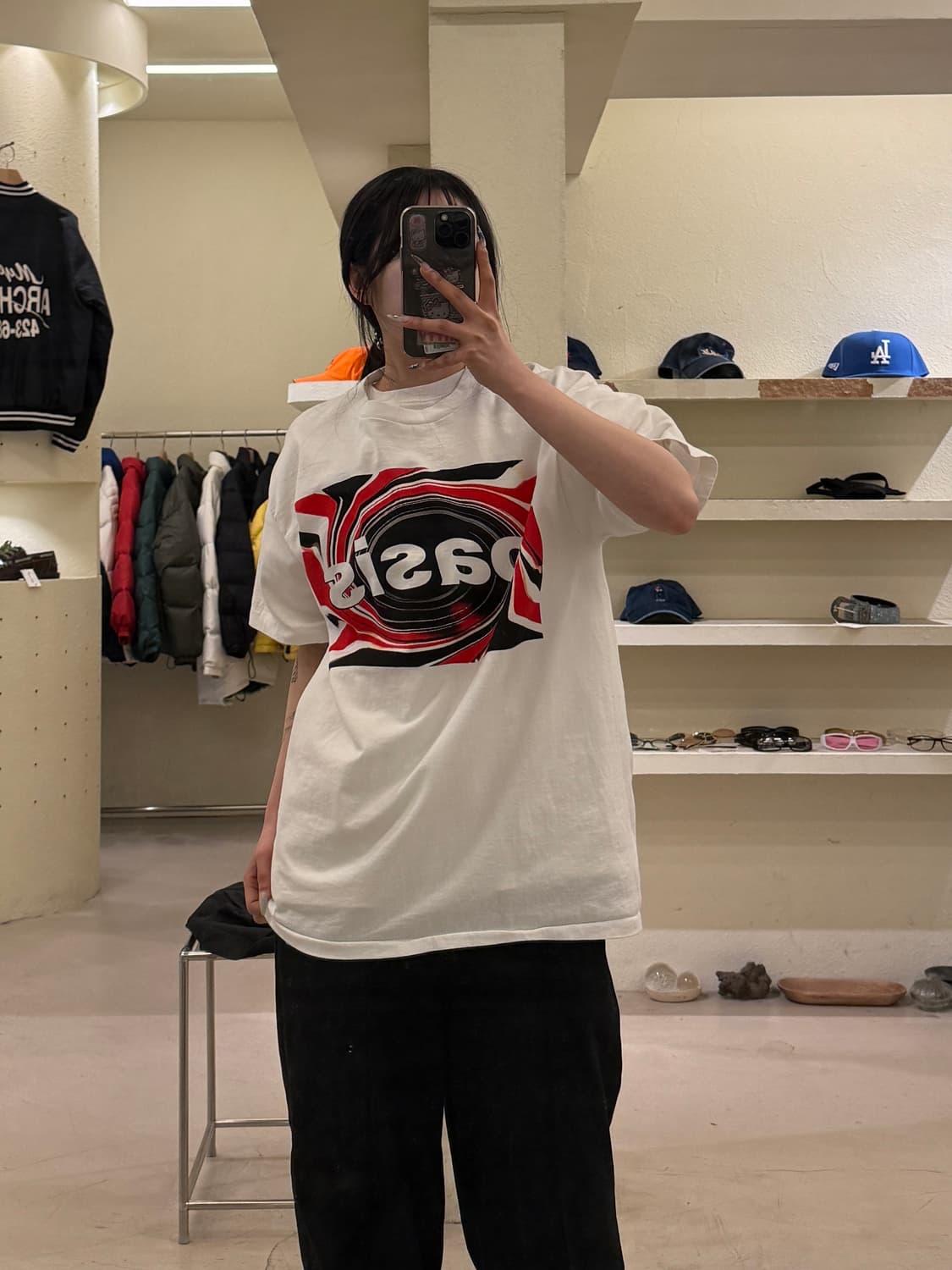 Oasis 온 투어 그래픽 반팔 티셔츠 U1005 상품이미지1