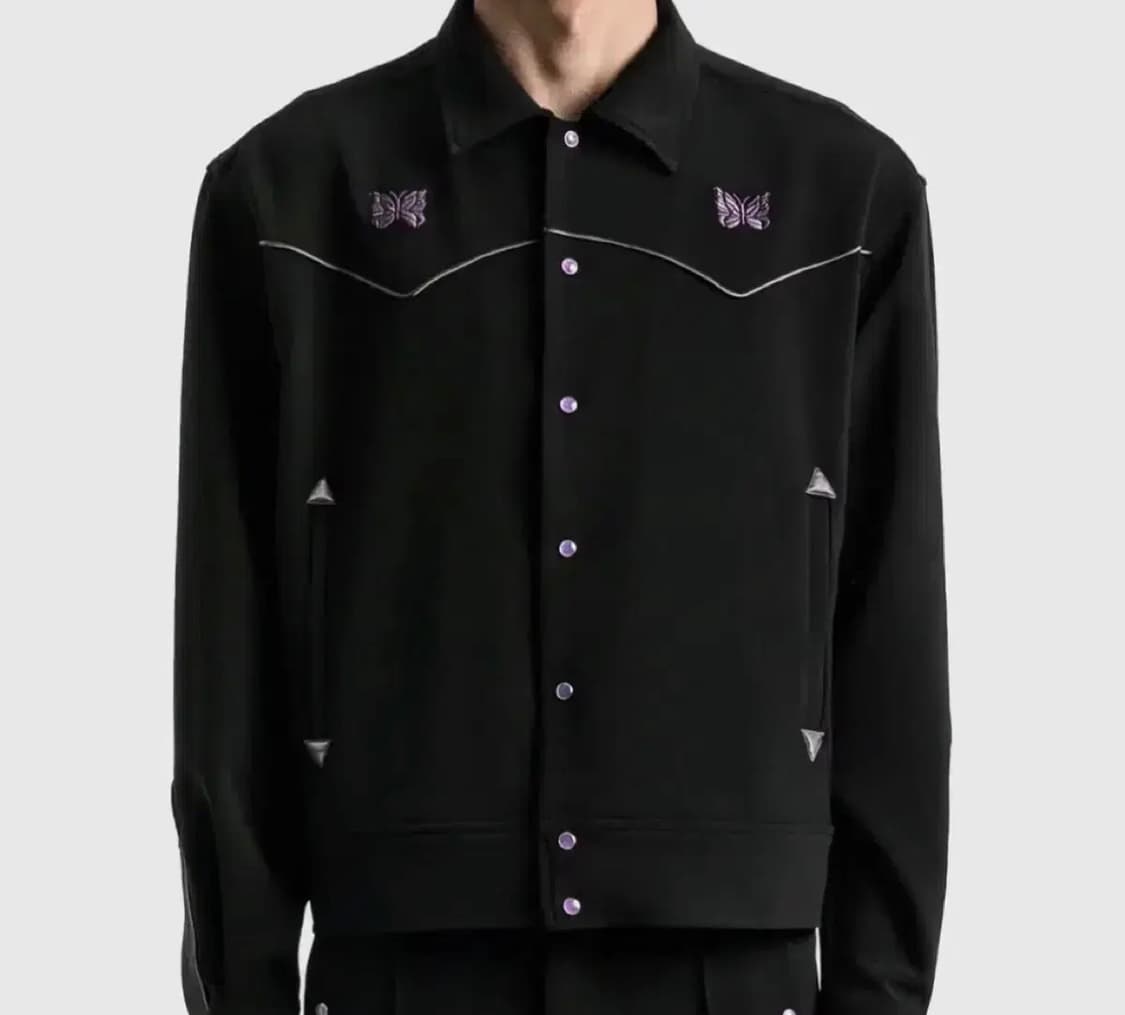 니들스 파이핑 카우보이 자켓 블랙 상품이미지1