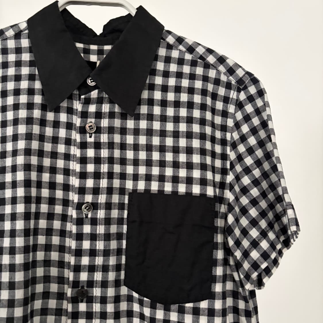 Gingham Check Pocket Detail Blouse 상품이미지4