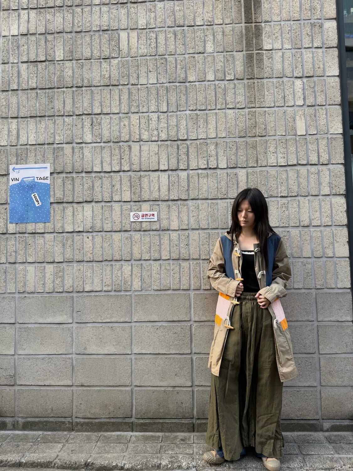 캐피탈 절개 스커트 디테일 팬츠 상품이미지4