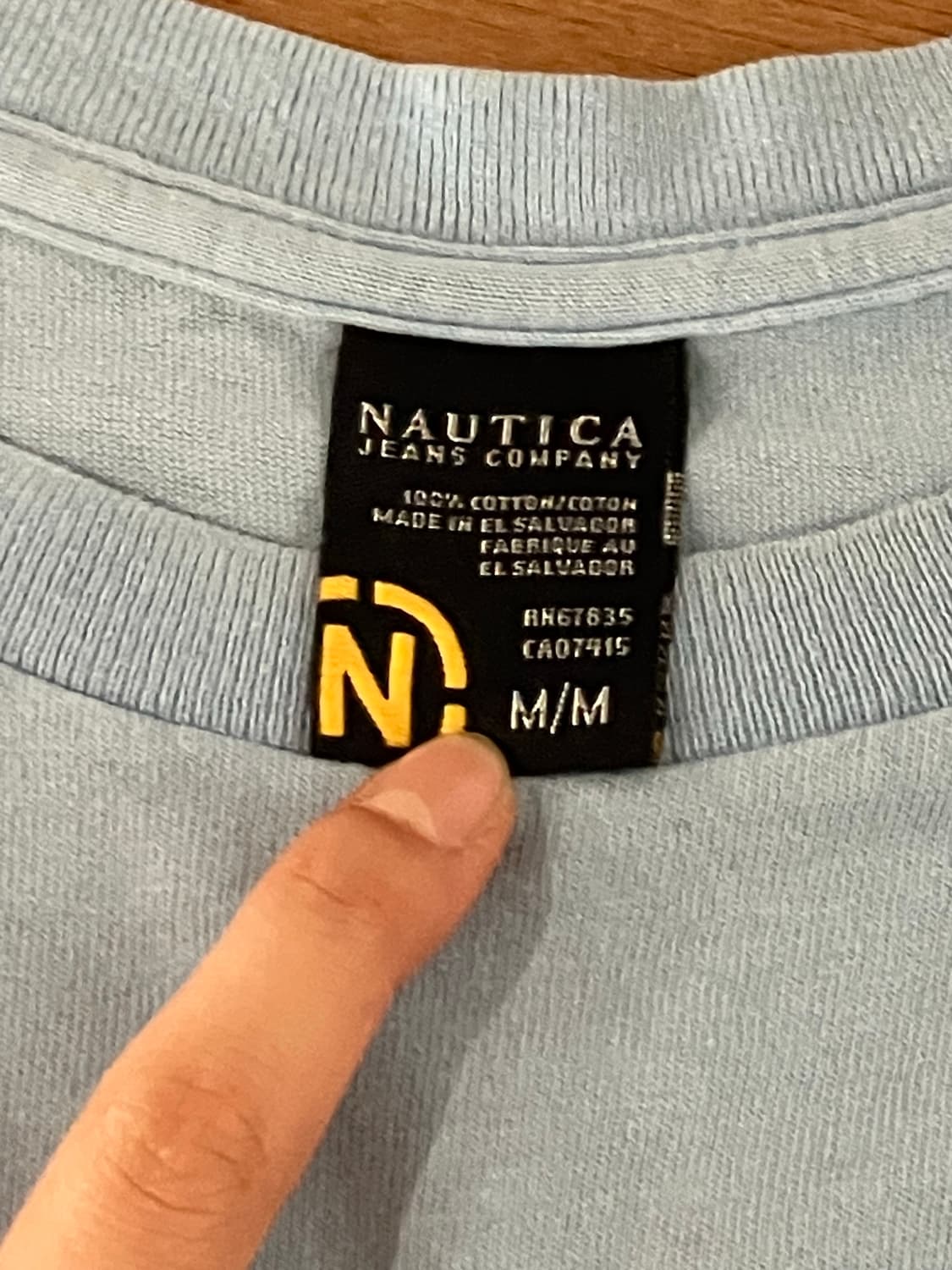 Nautica Jeans Company 블루 티셔츠 M 상품이미지5