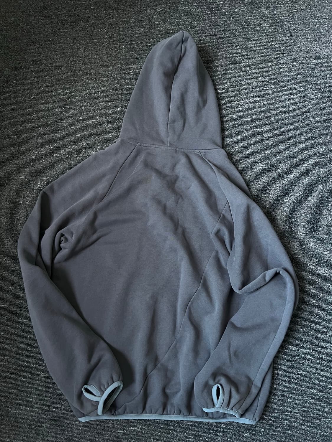 산산기어 taped hoodie ash charcoal 상품이미지5