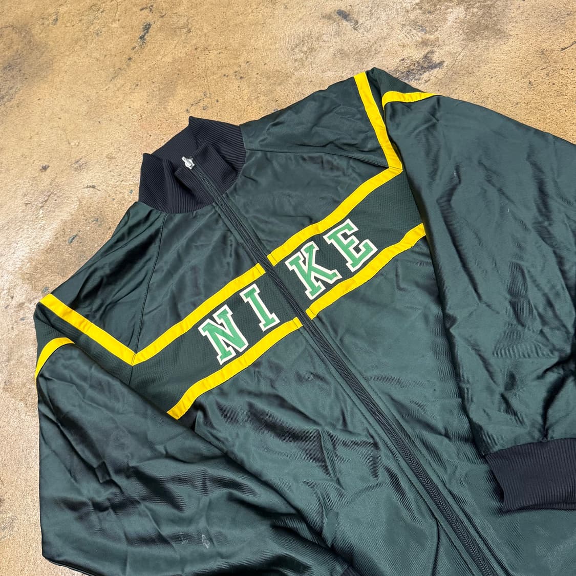 [정품/XL] 나이키 올드스쿨 바람막이 점퍼 그린 옐로우 점퍼 b18 상품이미지1