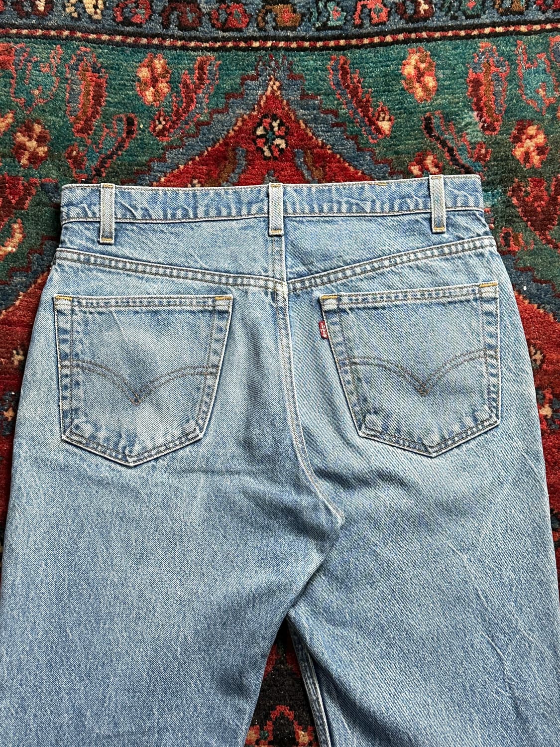 90's USA Made 리바이스 517 부츠컷 연청 상품이미지6
