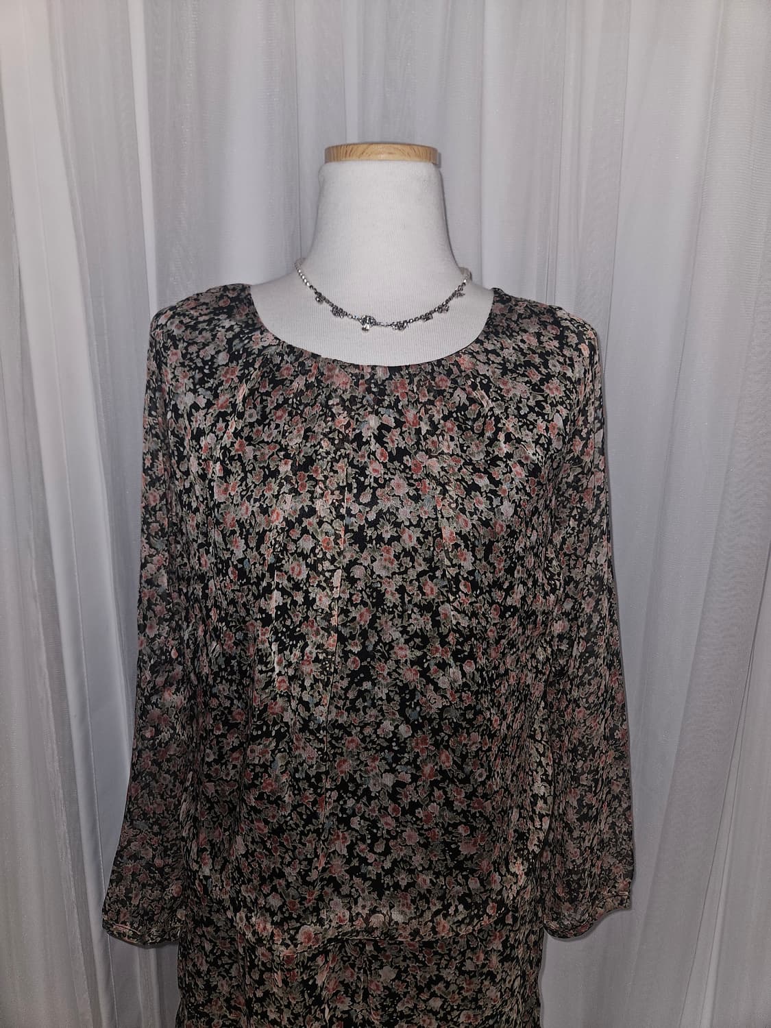 proportion 빈티지 히메 플라워샤워 쉬폰 블라우스 상품이미지2