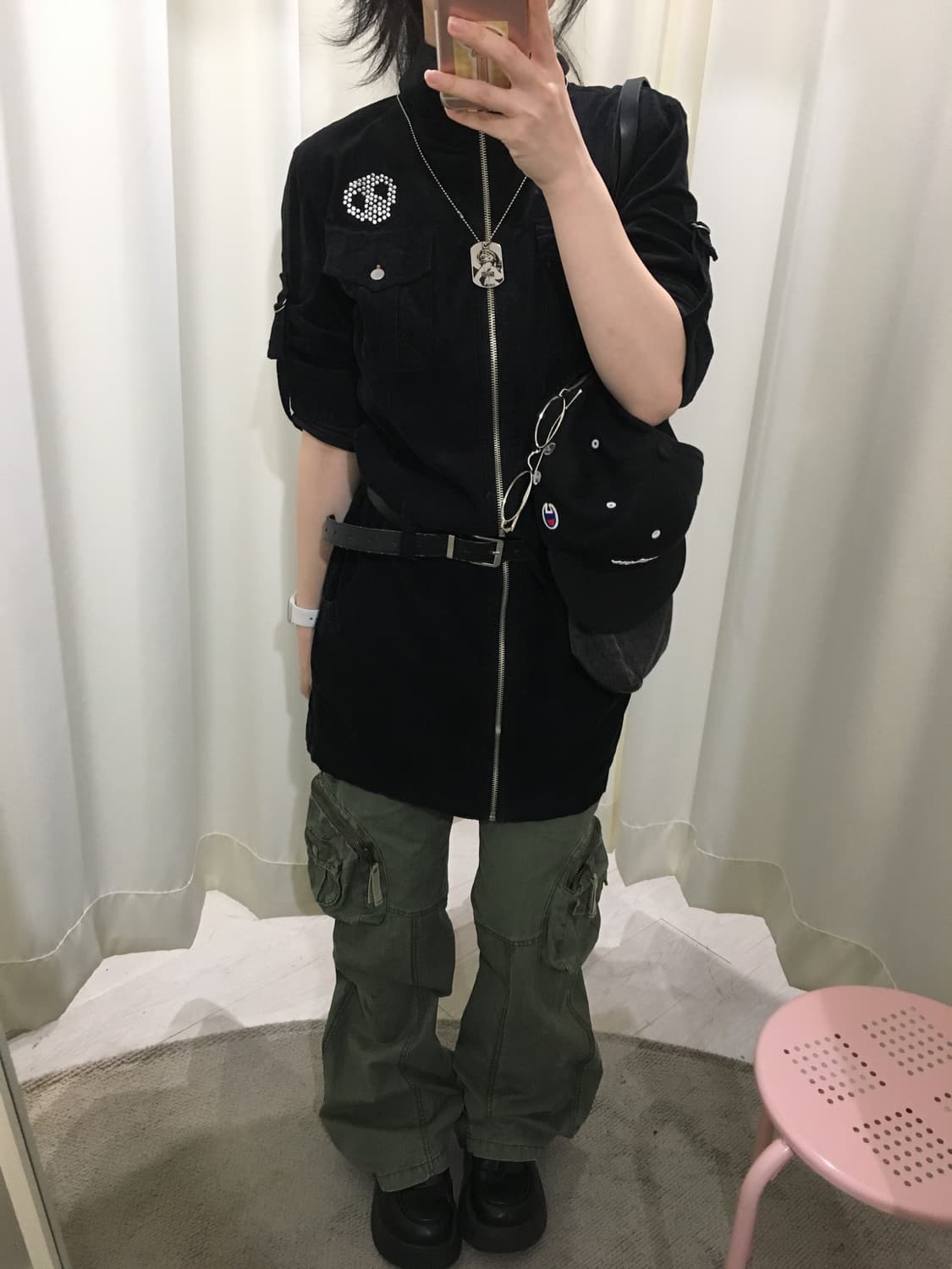 skull zip-up onepiece 상품이미지3