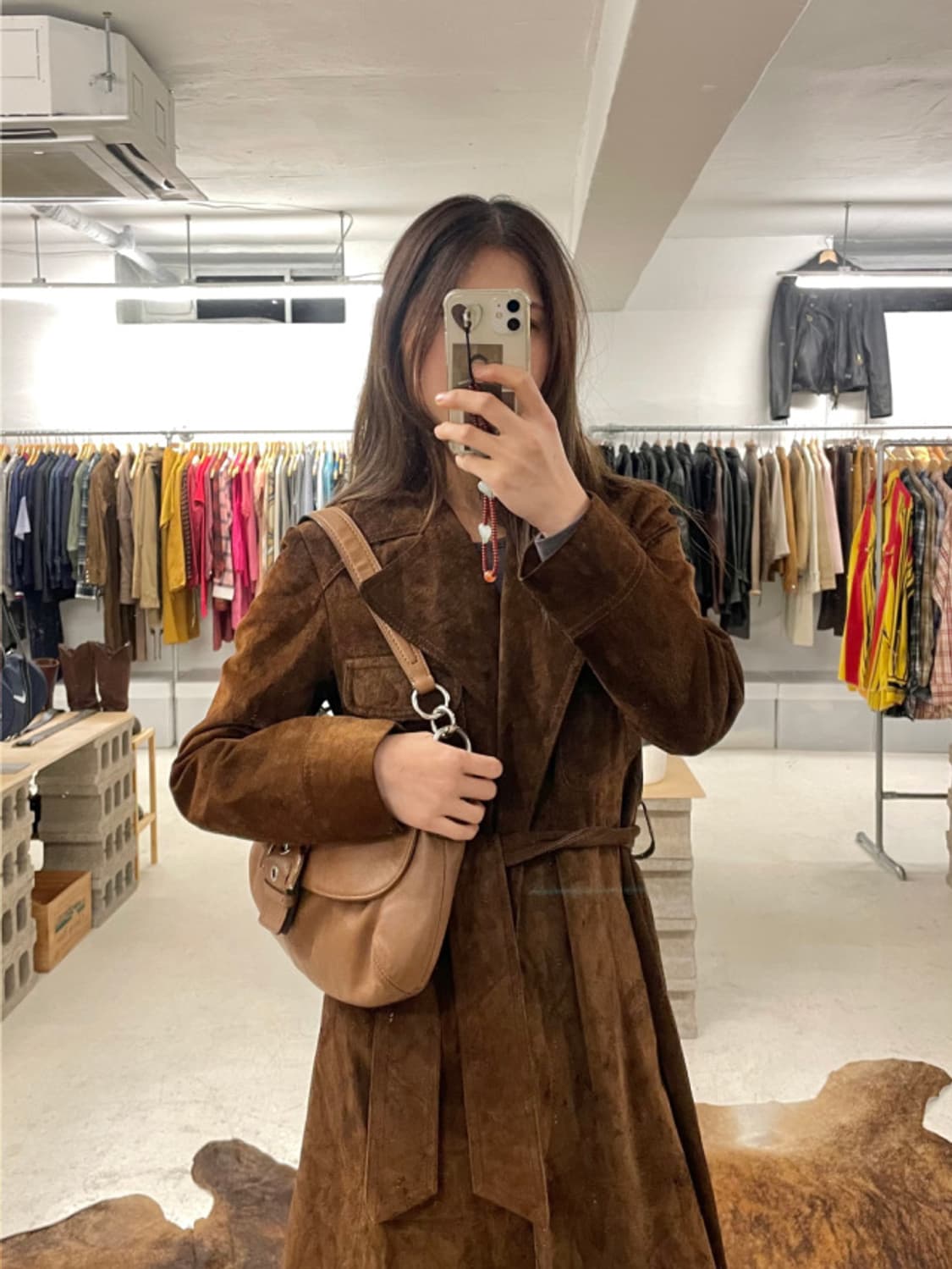 60~70's Godchaux’s suede robe coat 상품이미지2