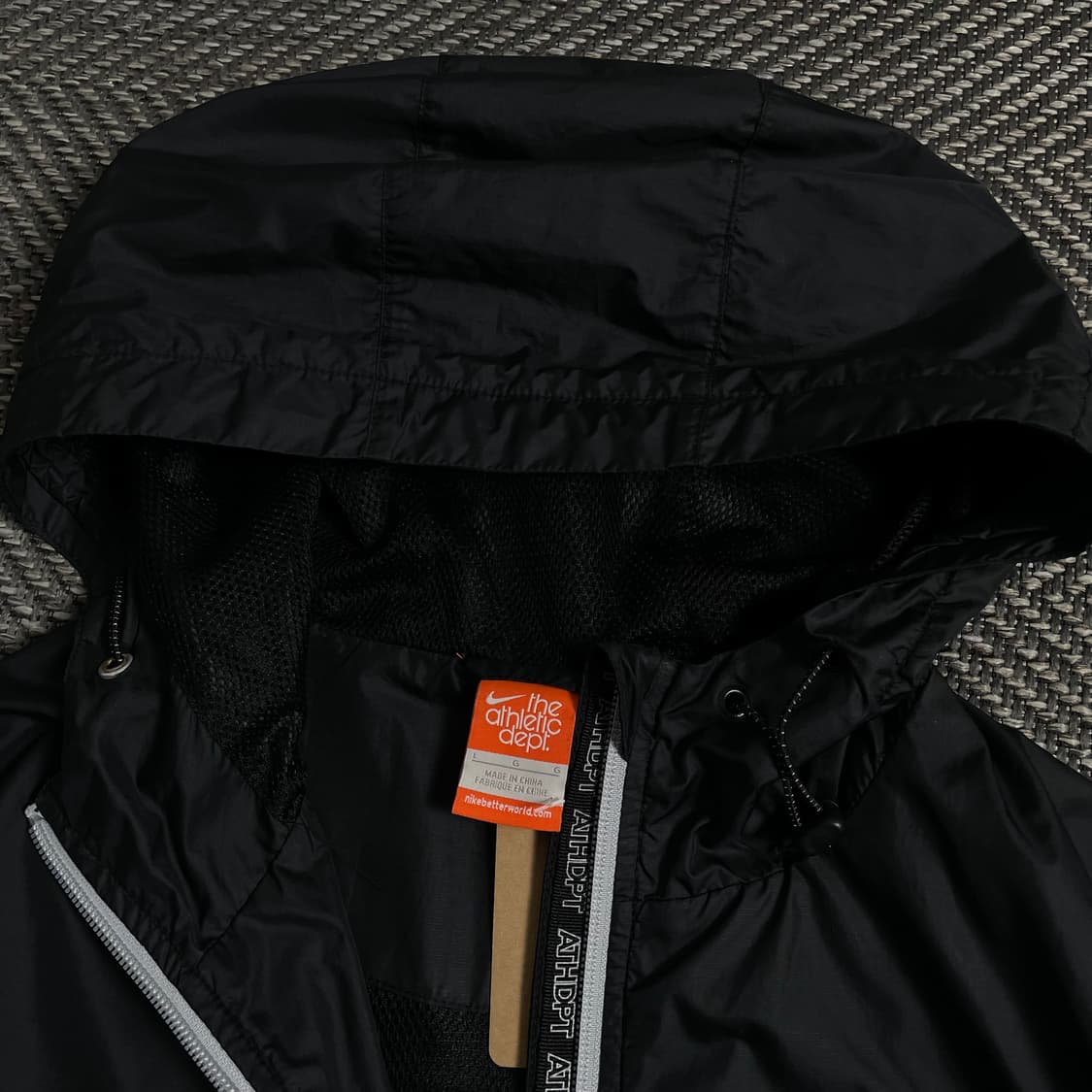 00s 나이키 올드스쿨 스우시 블랙 바람막이y 4483 상품이미지6