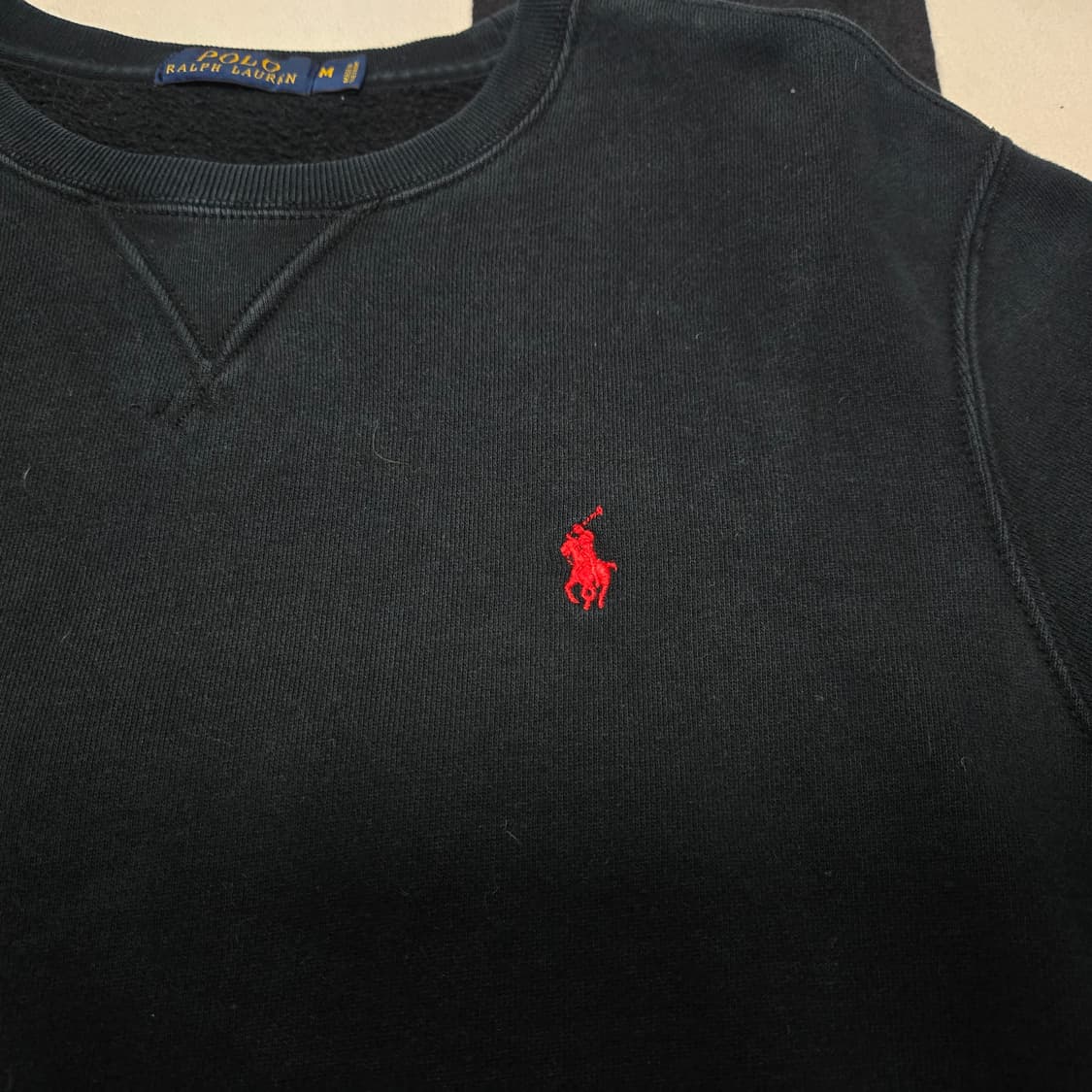 M 폴로랄프로렌 스웻셔츠 맨투맨 블랙 상품이미지2