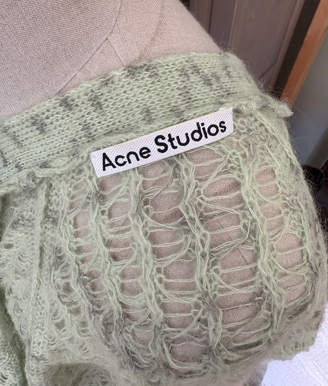 Acne Studios 모헤어+울 니트 가디건 상품이미지5