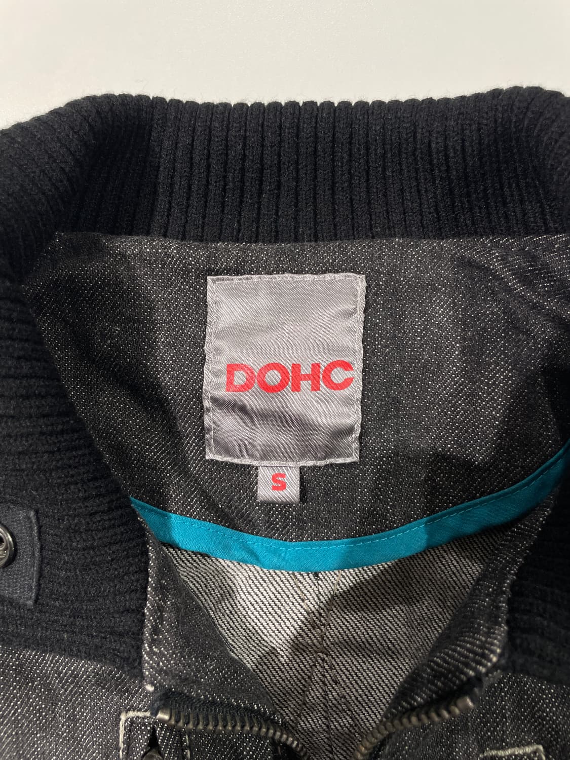 dohc 흑청 y2k 골지 폴라 데님 자켓 상품이미지7