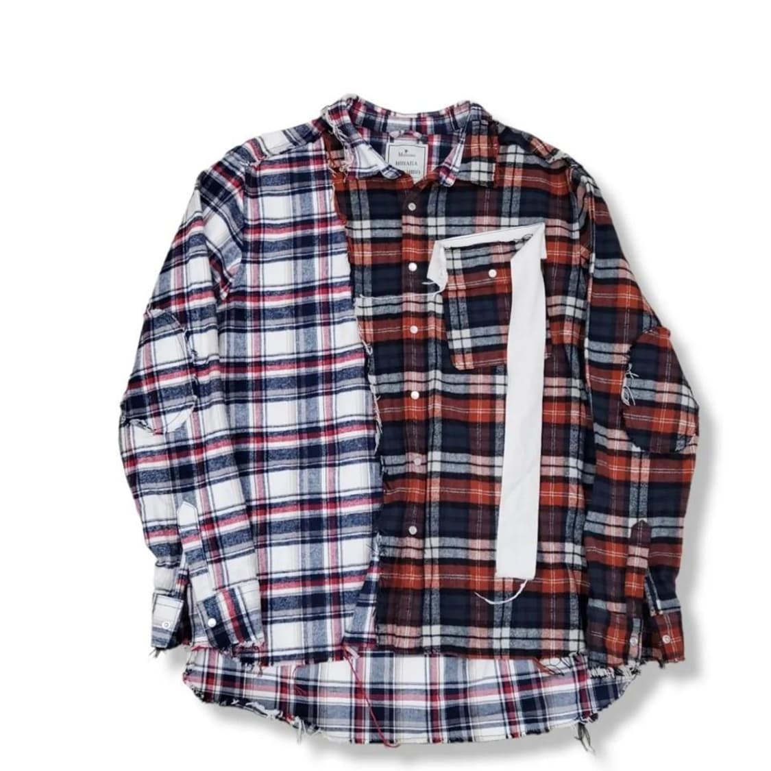 미하라야스히로 멀티컬러 울 셔츠 상품이미지1