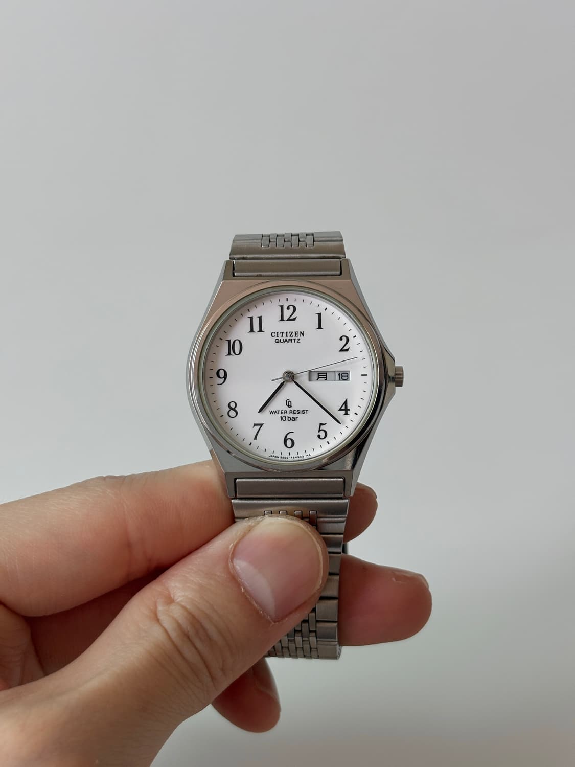 시티즌 1980년대 CQ 아라빅 인덱스 실버 쿼츠 남성 상품이미지2