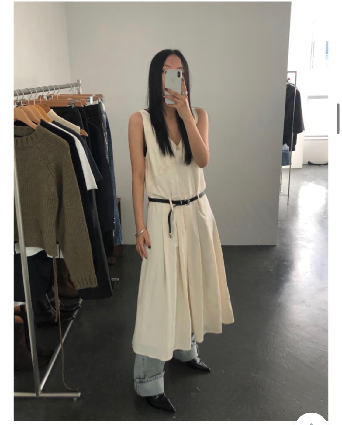 브리즈 레이어드 롱 스커트 상품이미지1