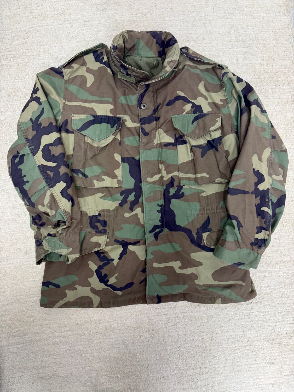 •Vintage 미군 오리지널 M-65 필드자켓 우드랜드 카모 상품이미지1
