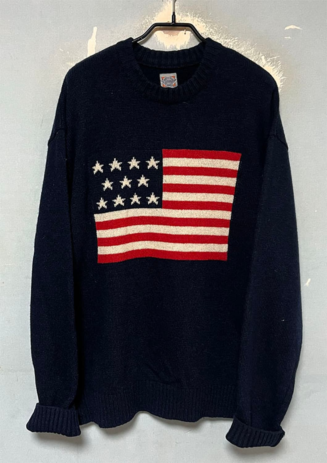 이벳필드 남자 성조기니트 오버핏 캐주얼 XL 105 상품이미지1